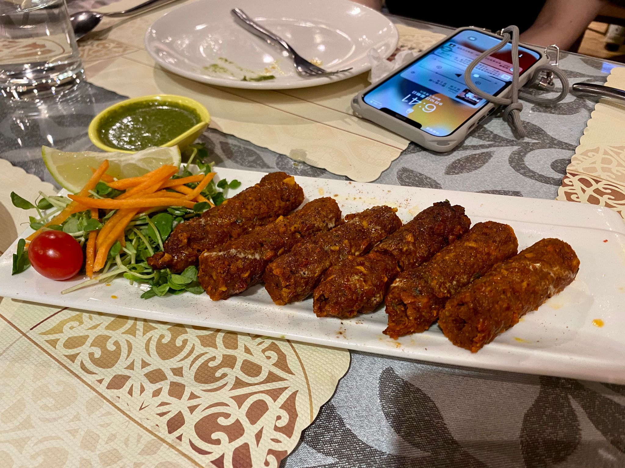 達達印度廚房-串燒羊肉捲